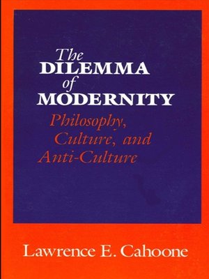 cover image of The Dilemma of Modernity